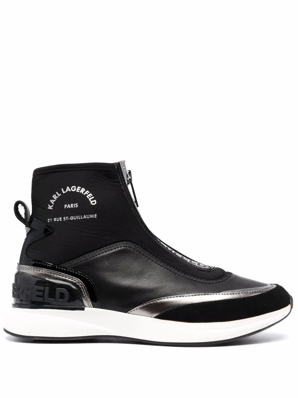 

Karl Lagerfeld tenis slip-on con logo - Negro