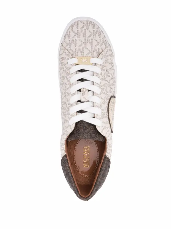 monogrammed leopard sneakers