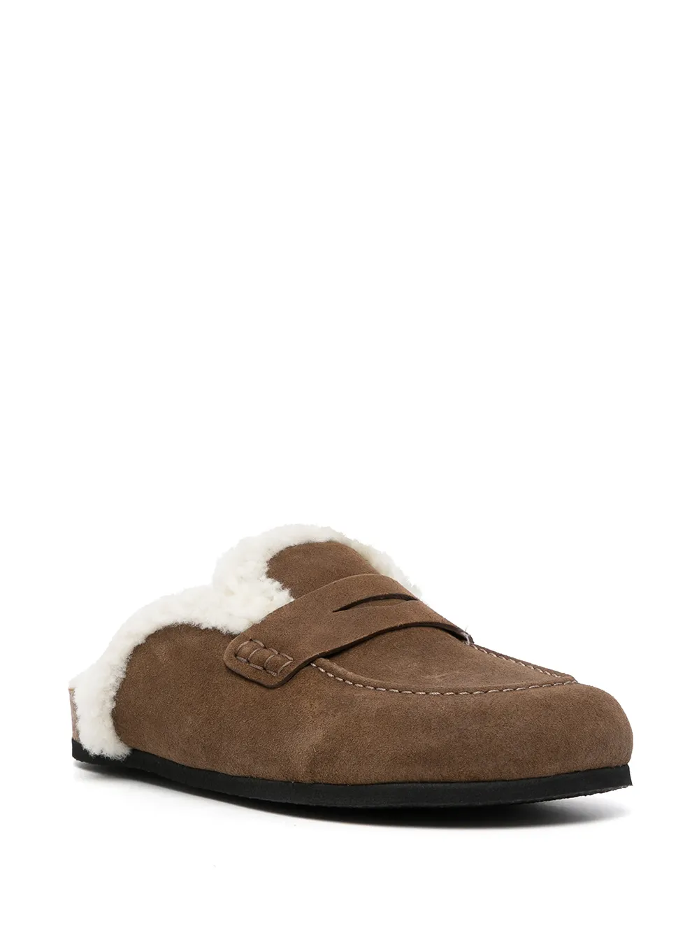 Image 2 of JW Anderson shearling-lined loafers