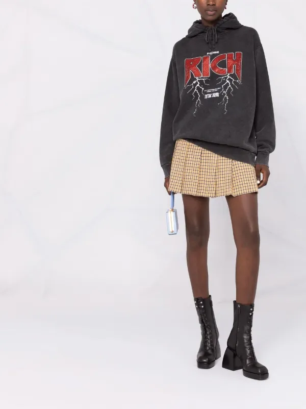 Alessandra Rich ハウンドトゥース ミニスカート