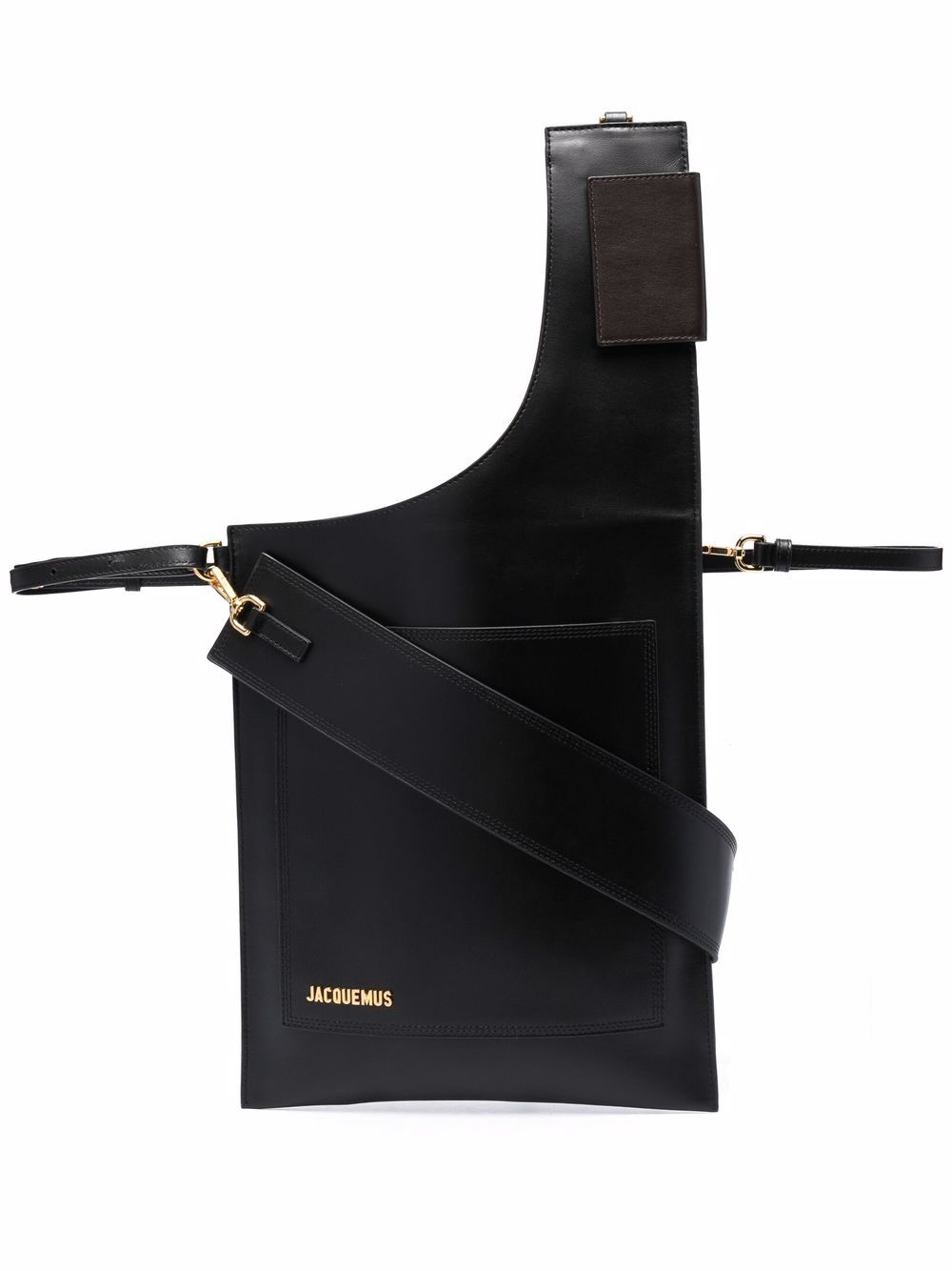 jacquemus logo plaque shoulder bag