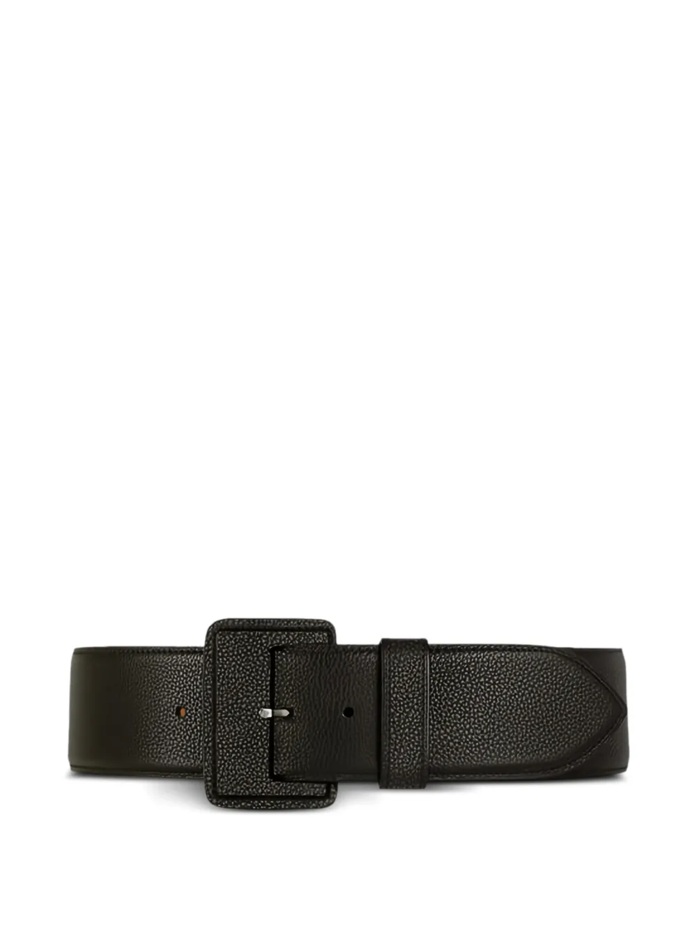 Maison Vaincourt pebbled-texture leather buckle belt
