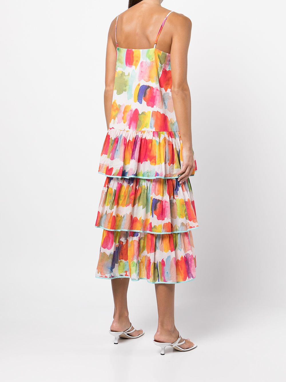 Rhode brushstroke-print Midi Dress - Farfetch