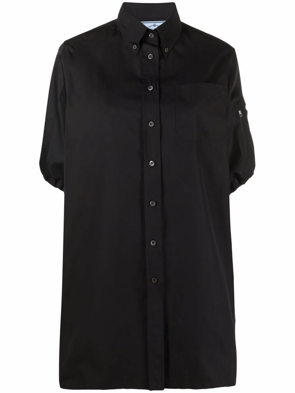 logo-plaque shirt dress | Prada | Eraldo.com