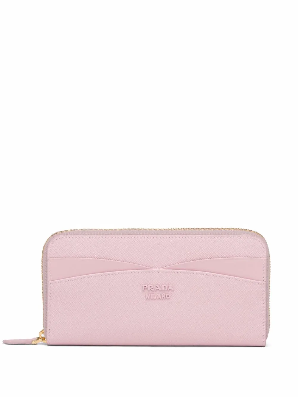 

Prada cartera con placa del logo - Rosado