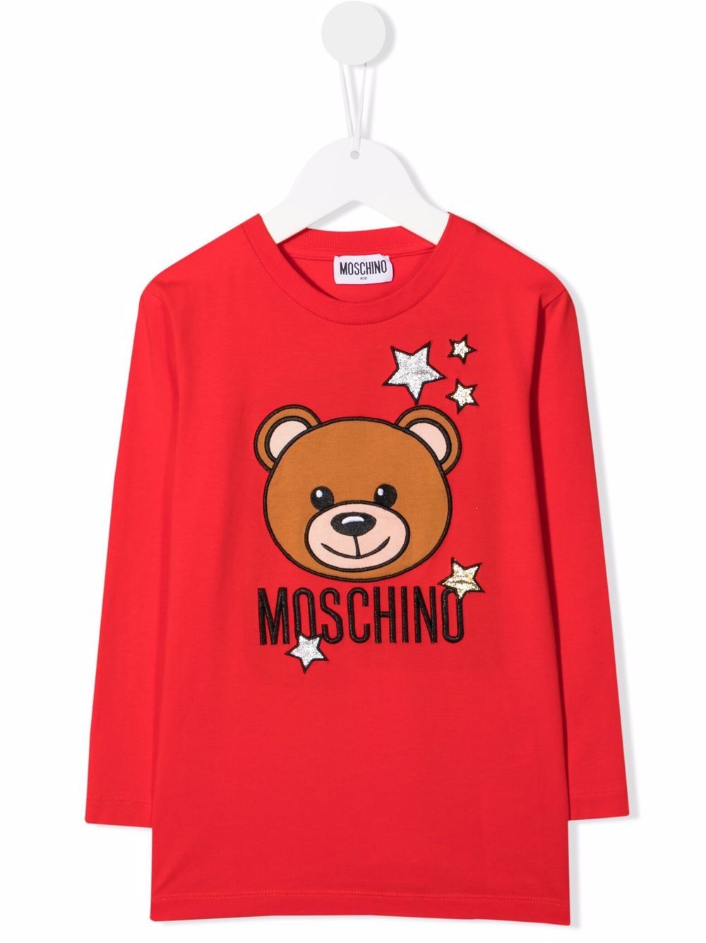 фото Moschino kids футболка с длинными рукавами и принтом