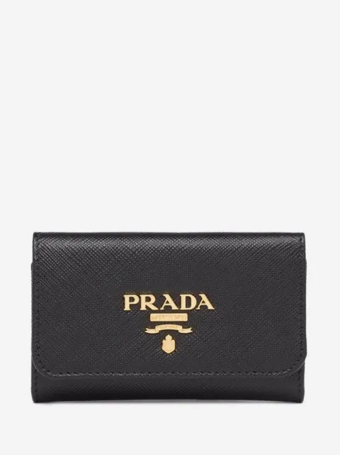 Prada porte-clés en cuir Saffiano