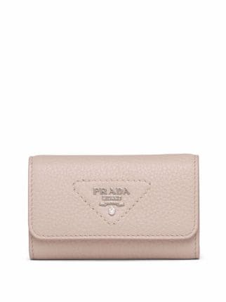 Saffiano leather key case