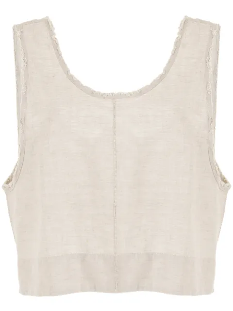 Osklen frayed-edge top