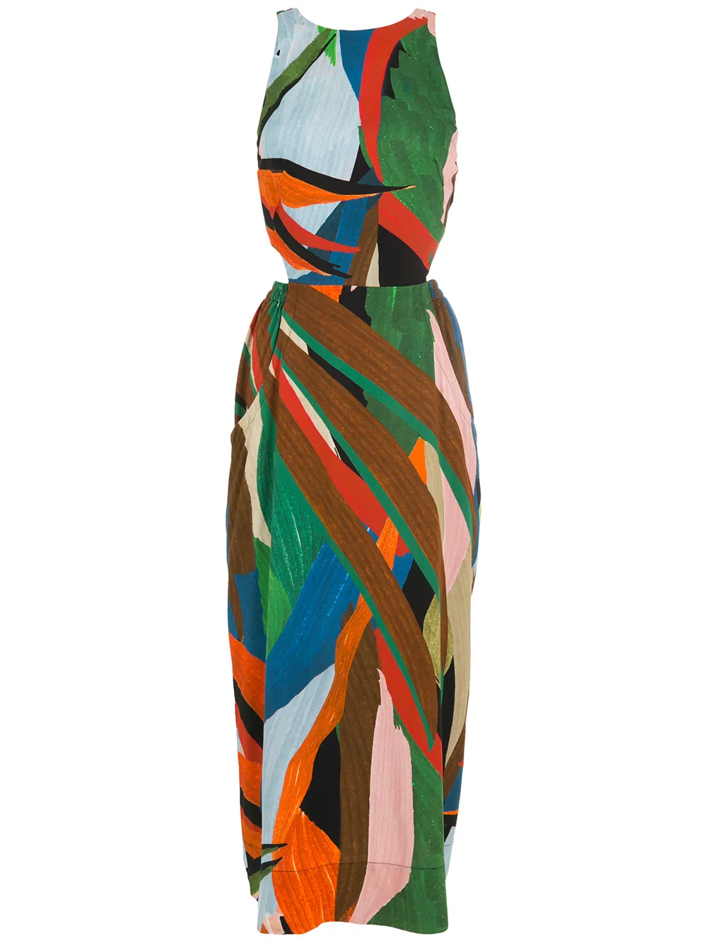 

Osklen cut-out sleeveless long dress - Multicolour