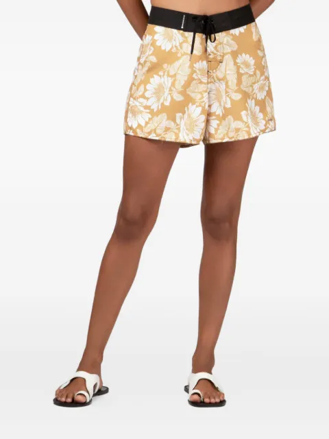 Osklen Surf Sunflower floral-print drawstring shorts