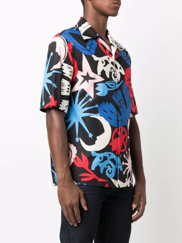 Alexander McQueen Graffiti Print short 