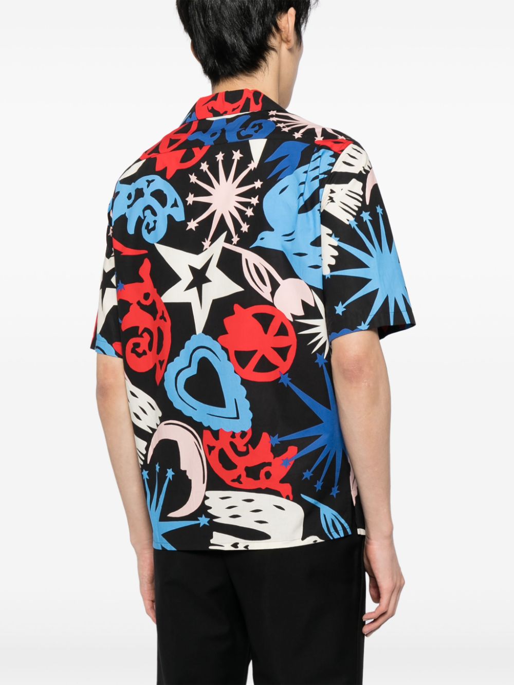 Alexander McQueen graffiti print short-sleeve shirt Men