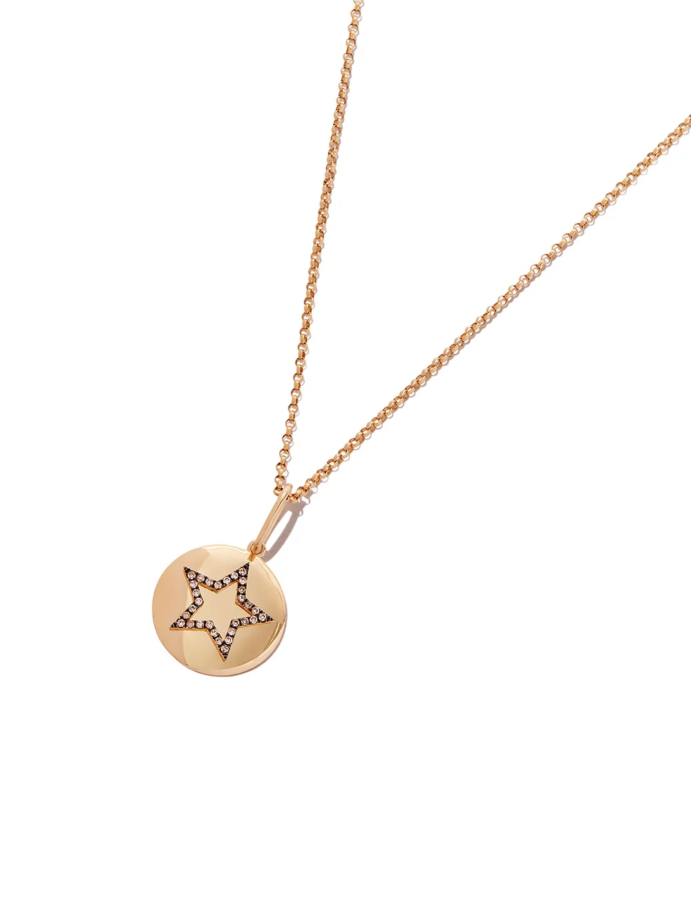 Image 2 of Rosa de la Cruz 18kt yellow gold Star diamond pendant