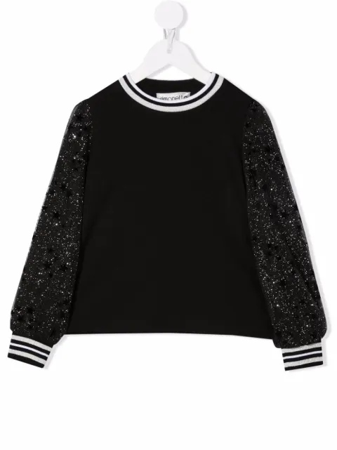Simonetta sudadera con glitter en las mangas 