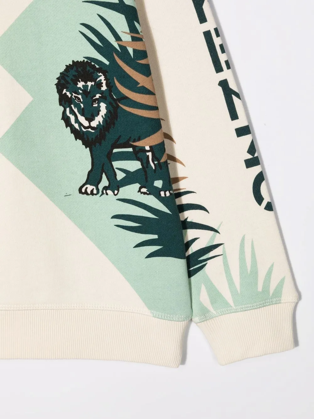 фото Kenzo kids толстовка с принтом tiger