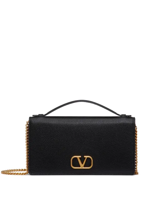 Valentino Garavani VLogo Signature leather wallet-on-chain