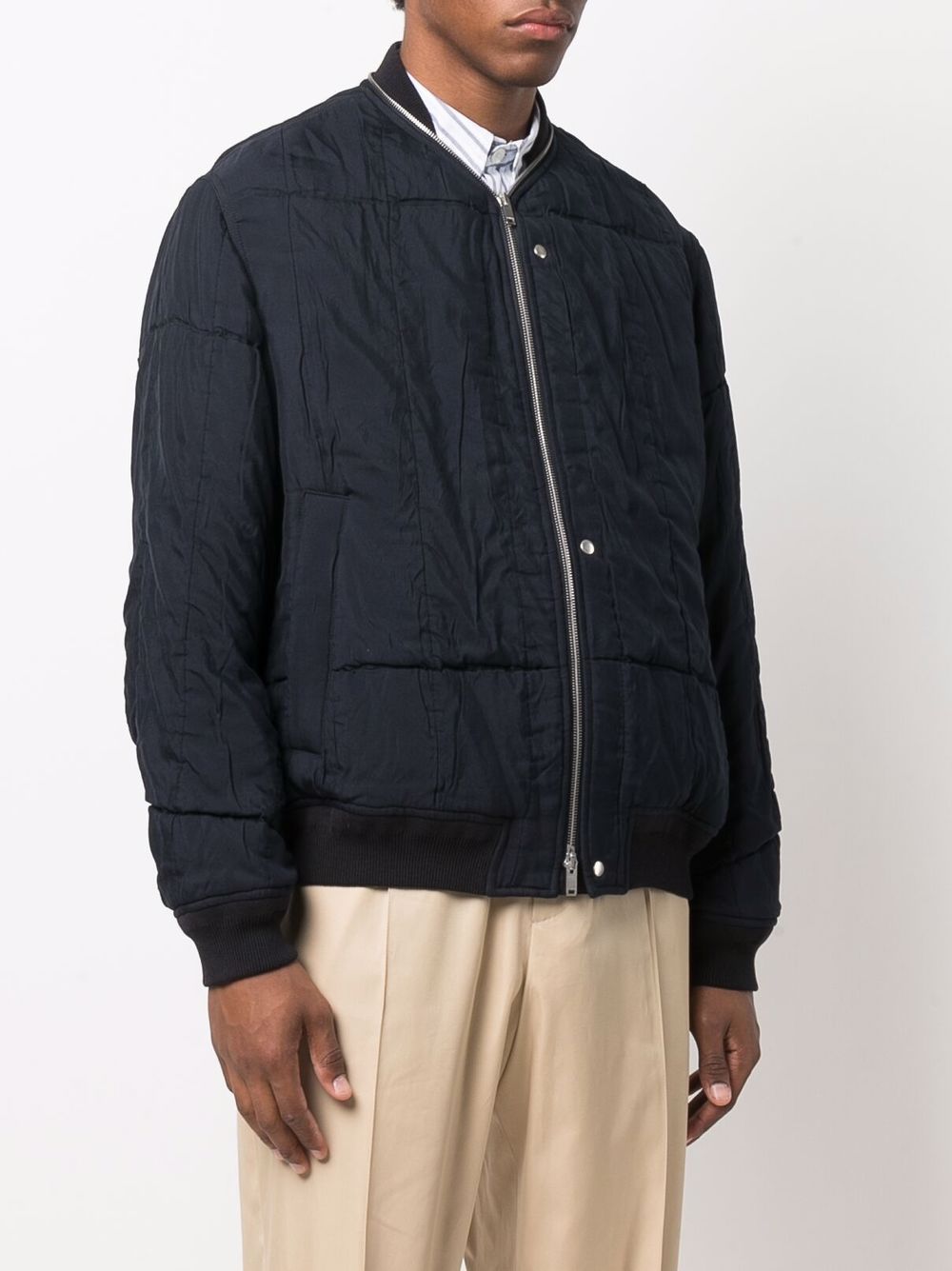 Jil Sander Zipped Padded Bomber Jacket - Farfetch