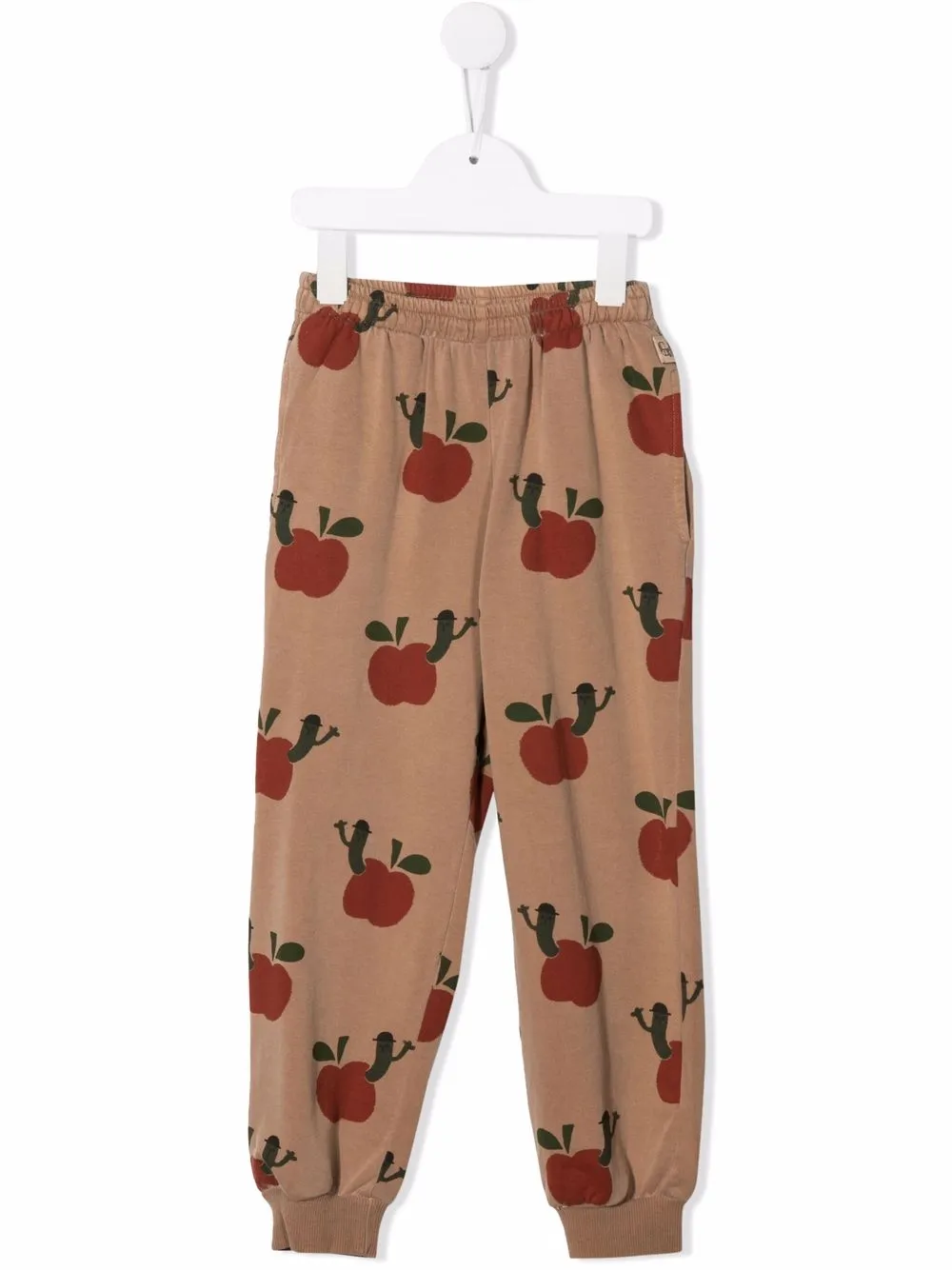 

Weekend House Kids. apple print track pants - Neutrals