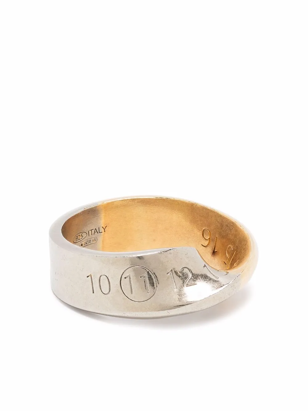 Maison Margiela numbers-motif Twisted Ring - Farfetch