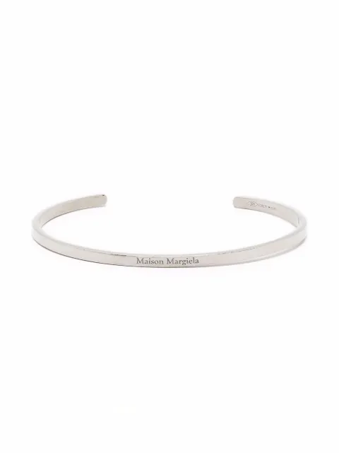 Maison Margiela brazalete con sello del logo