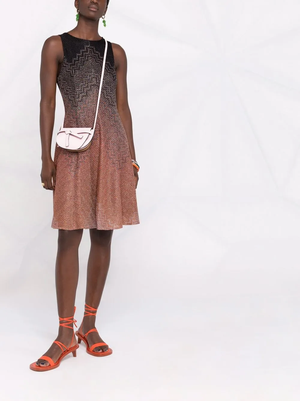 Image 2 of Missoni zigzag-embroidery sleeveless dress