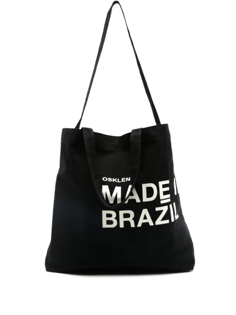 Osklen logo-print tote bag