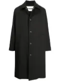 Jil Sander snap-button parka coat - Black