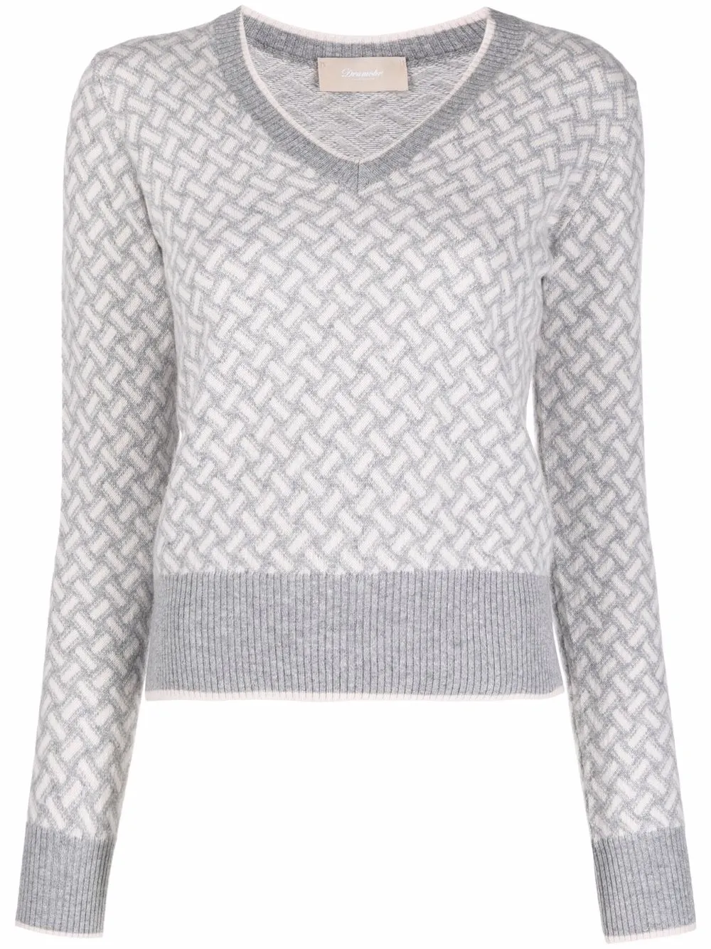 

Drumohr suéter tejido en intarsia - Gris