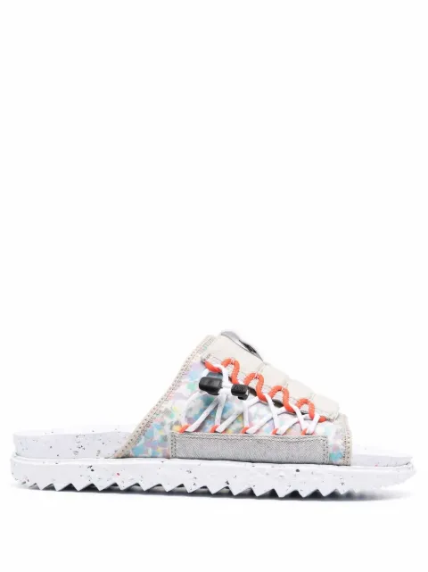 Nike claquettes Asuna Crater à patch logo