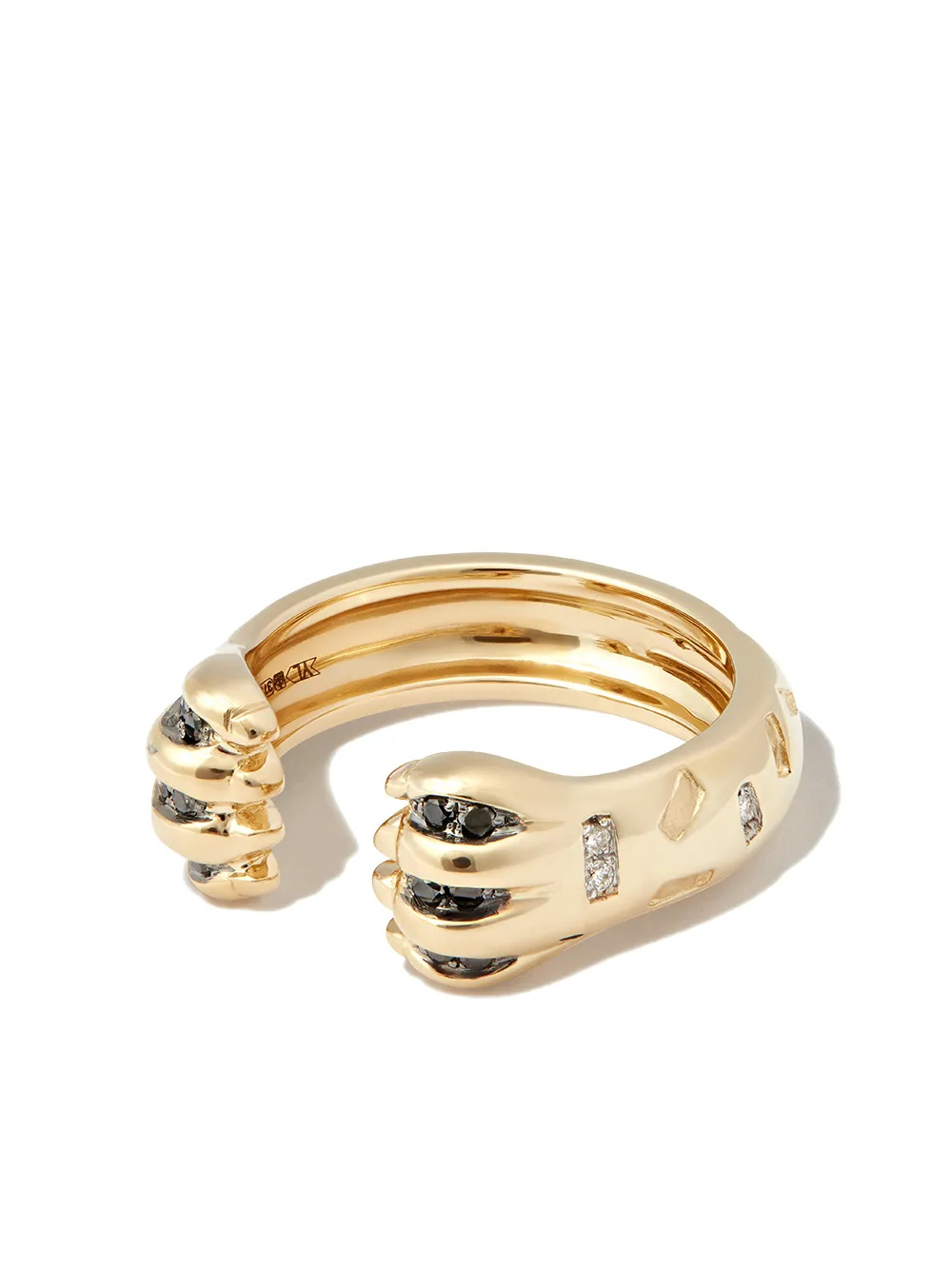Yvonne Léon 9kt yellow gold Papatte stacking ring