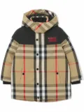 Burberry Kids detachable hood padded jacket - Neutrals