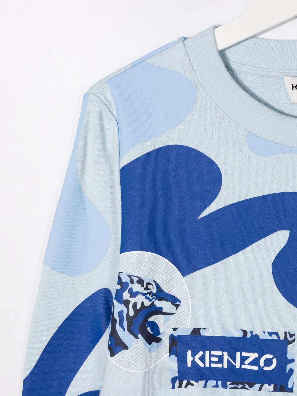 фото Kenzo kids платье-толстовка с принтом tiger