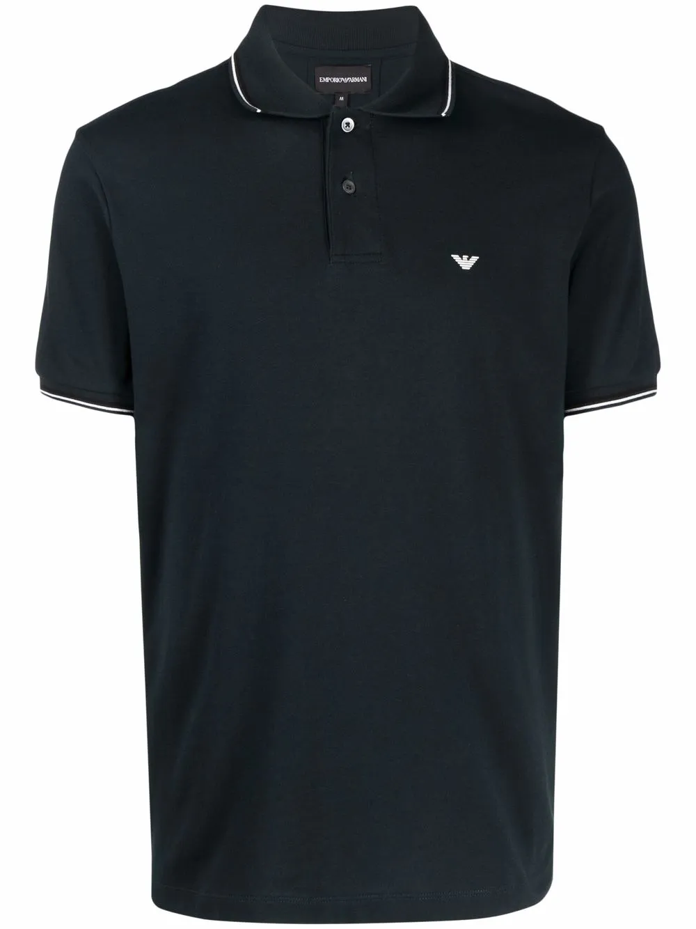 

Emporio Armani playera tipo polo con logo estampado - Verde