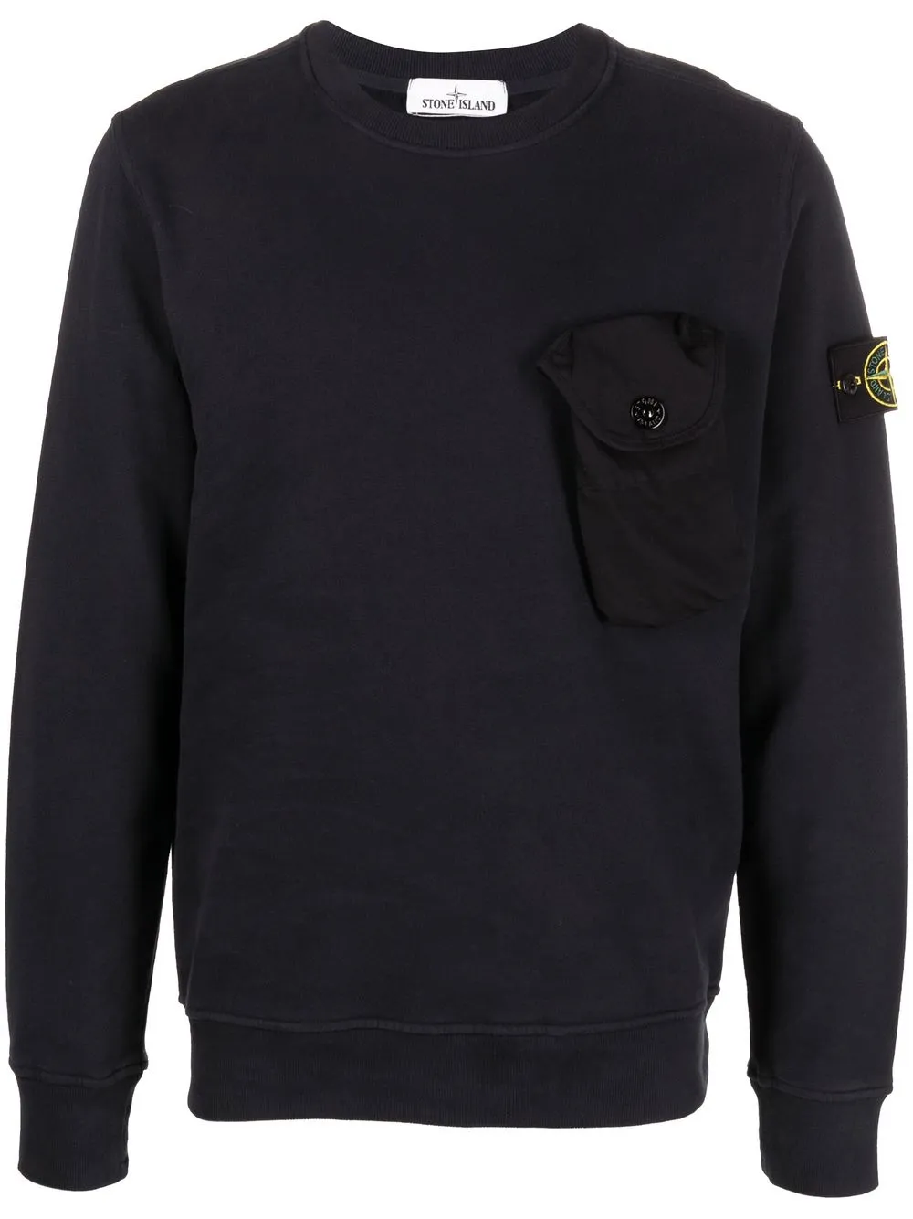 

Stone Island sudadera con logo Compass - Azul