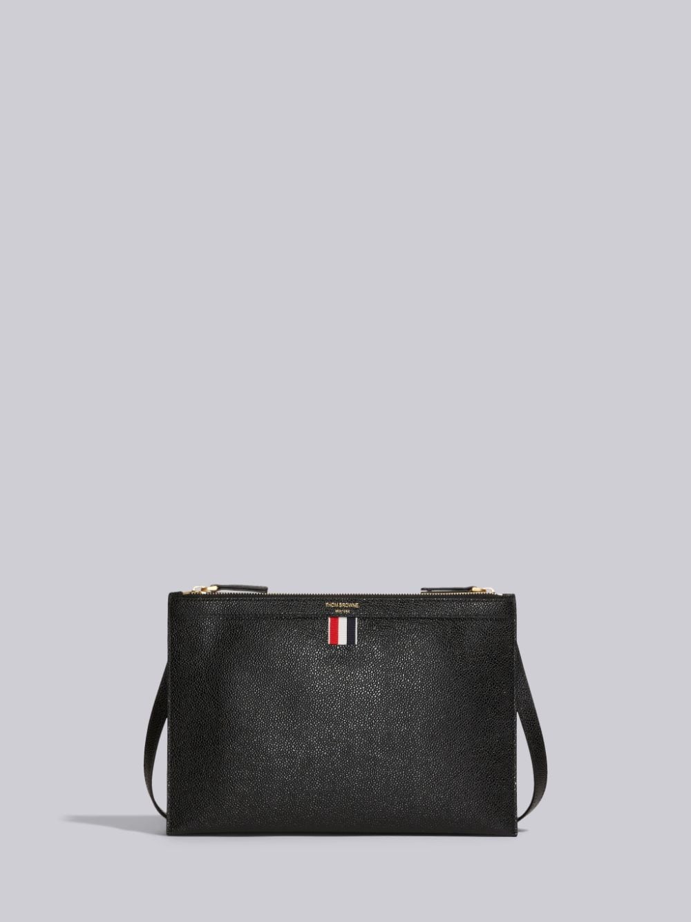 Thom Browne Logo-print Crossbody Bag In Black