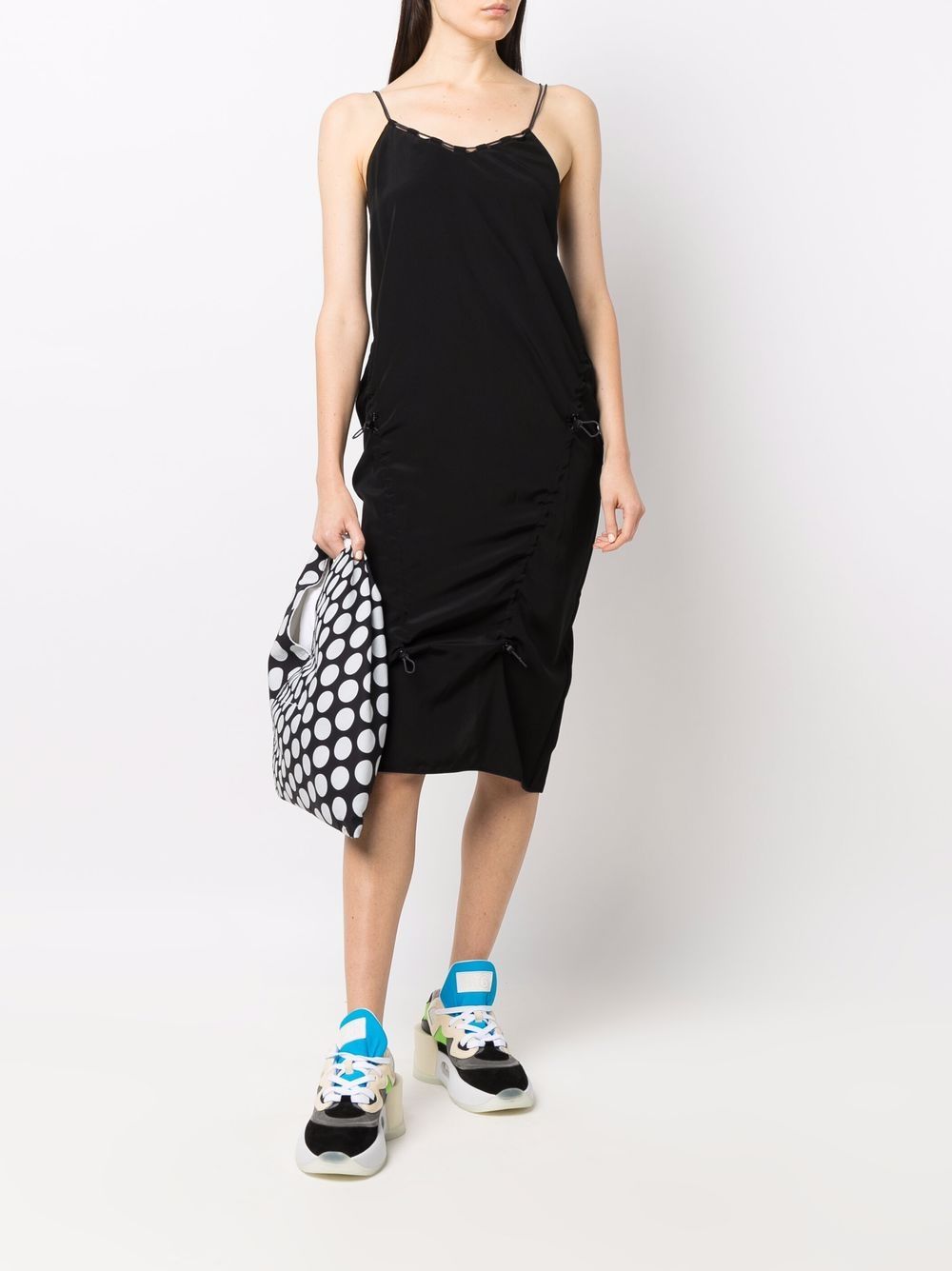 MCQ Midi-jurk met trekkoord - Zwart