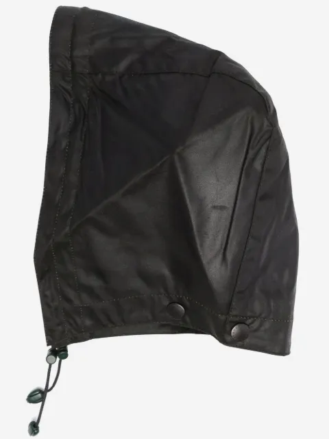 Barbour هودي قطن بتأثير شمعي