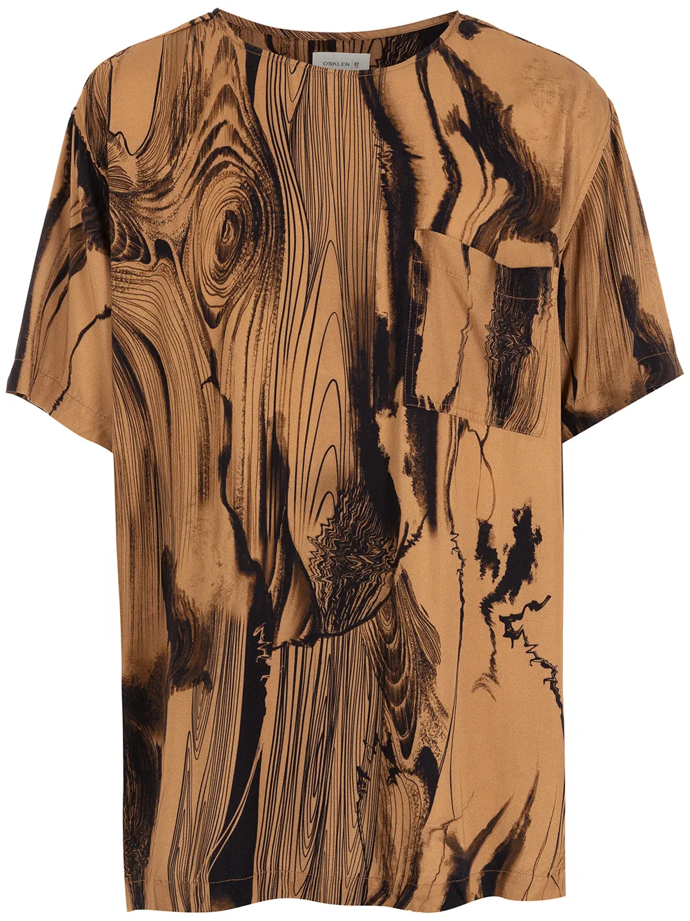 

Osklen Tree Trace all-over print T-shirt - Brown