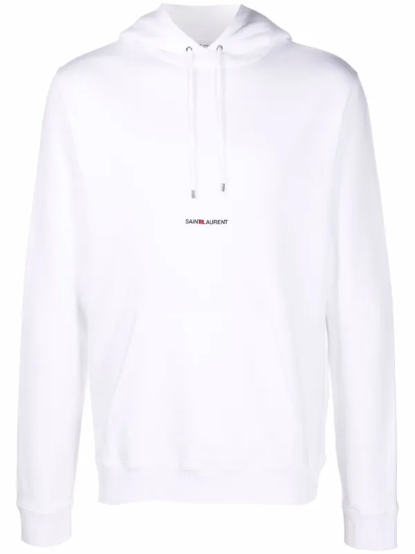 Saint laurent logo hoodie on sale sale