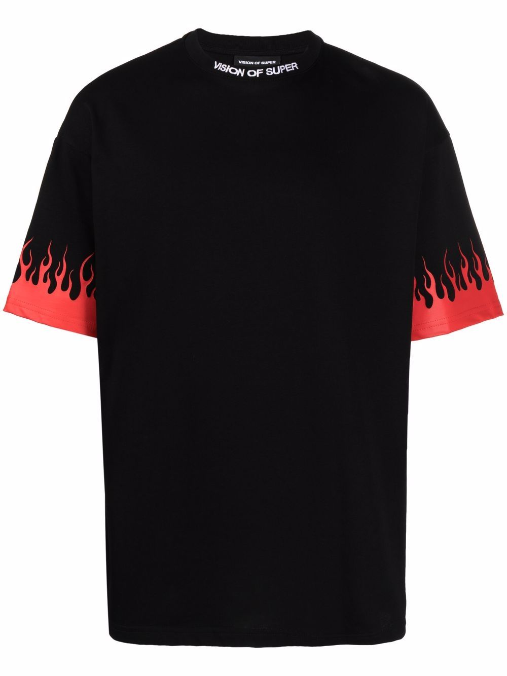 фото Vision of super flame-print cotton t-shirt