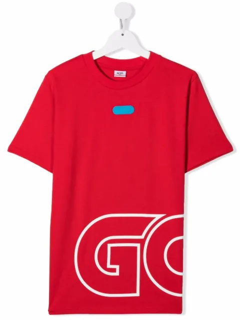 Gcds Kids TEEN oversized logo-print T-shirt