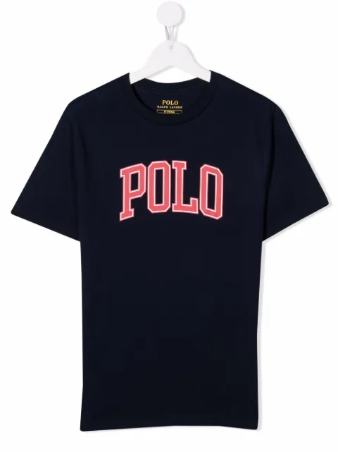 POLO RALPH LAUREN KIDS camiseta con logo estampado 