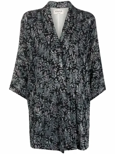 A.N.G.E.L.O. Vintage Cult 1970s leaf print square-sleeved jacket