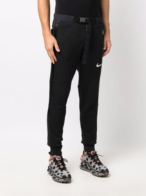 nike swoosh track pants grey