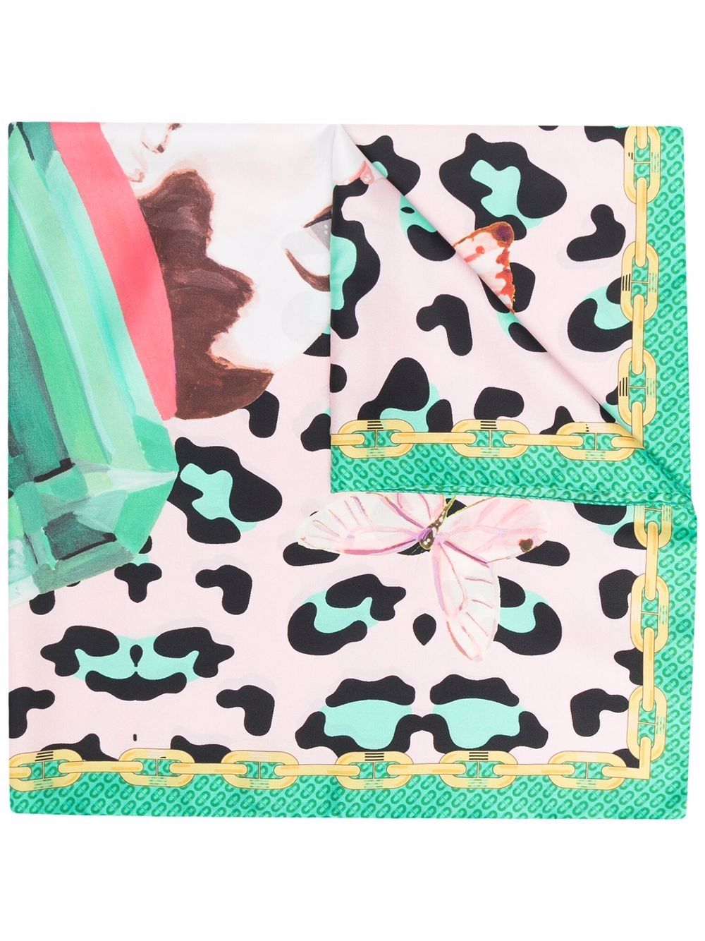 фото Dee ocleppo платок с леопардовым принтом