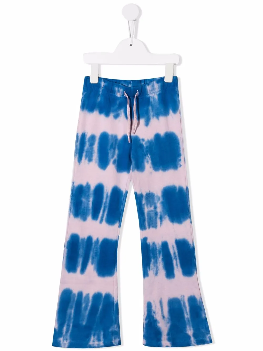 

Molo pants acampanados con motivo tie-dye - Azul