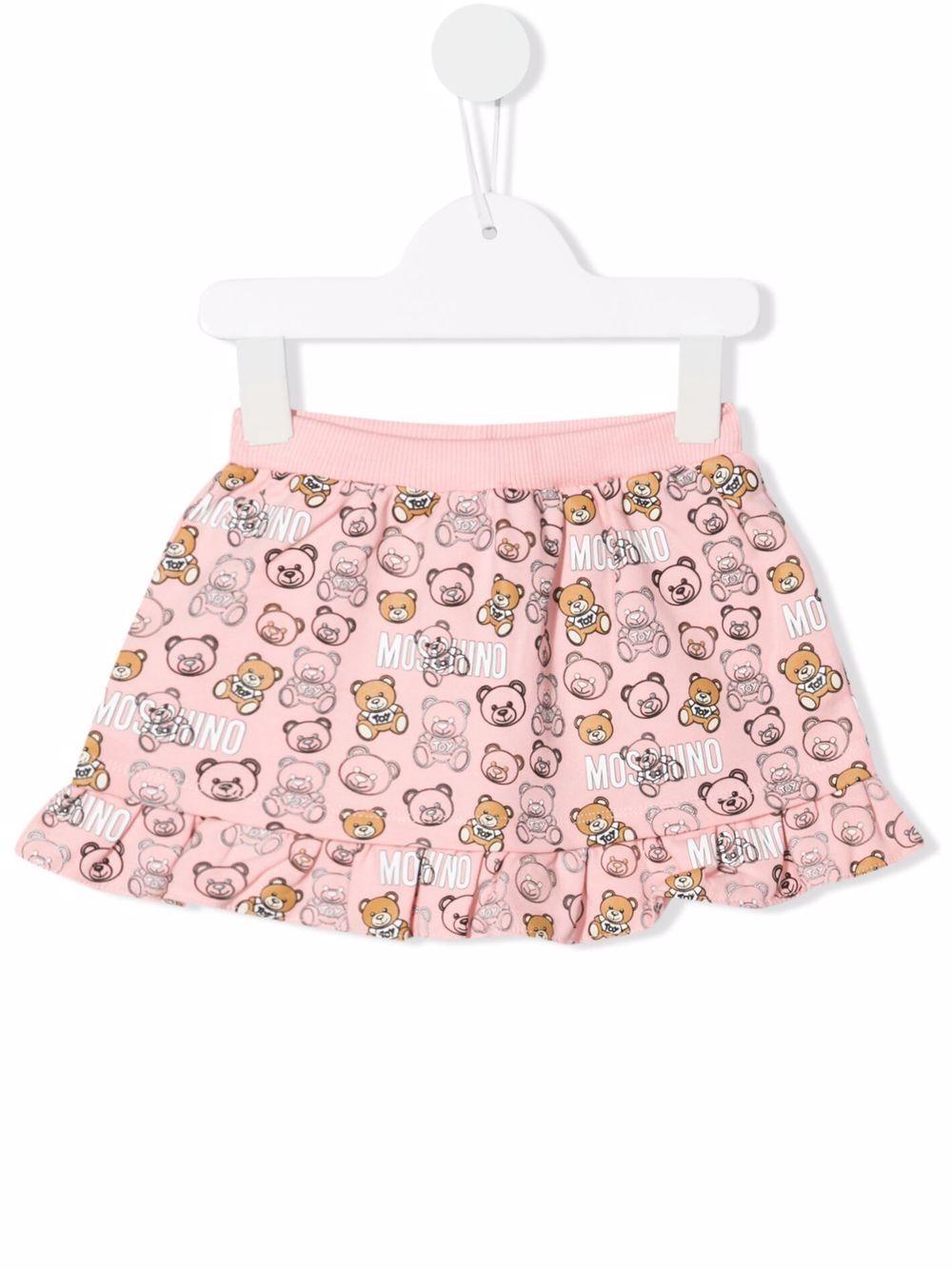 

Moschino Kids falda con estampado Teddy Bear - Rosado