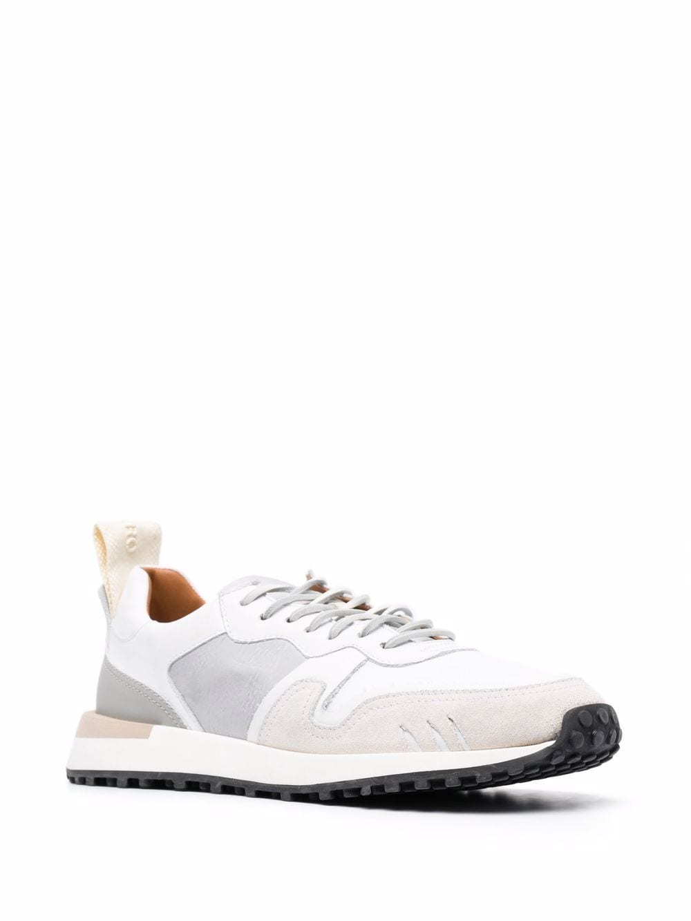 Shop Buttero Panelled Design Sneakers In Weiss