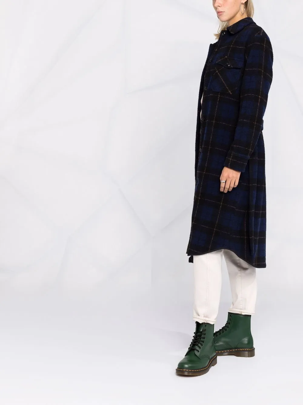 Tartan-Check Coat